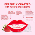 Vitamine C Strawberry Lip Treatment Mask met collageen